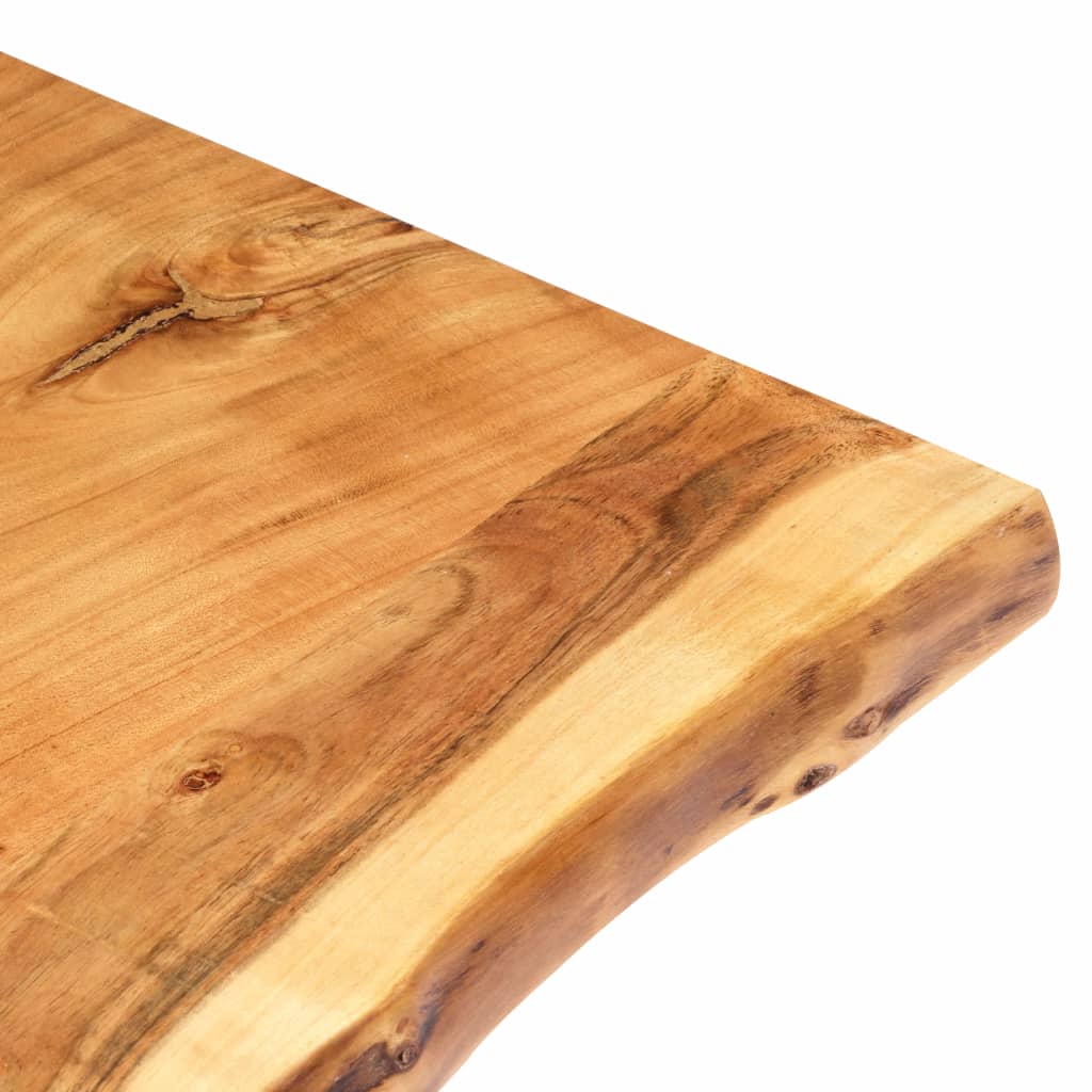 Badezimmer-Waschtischplatte Massivholz Akazie 80 x 55 x 2,5 cm