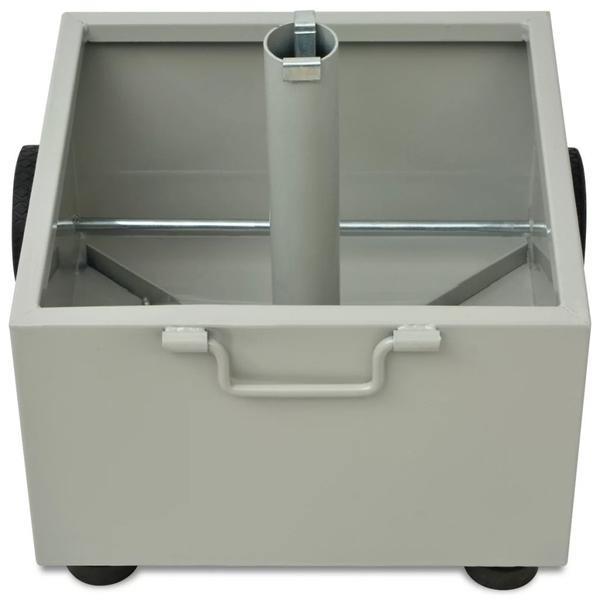 Bepflanzbarer Sonnenschirmständer Blumentopf Grau | Sonnenschirmständer