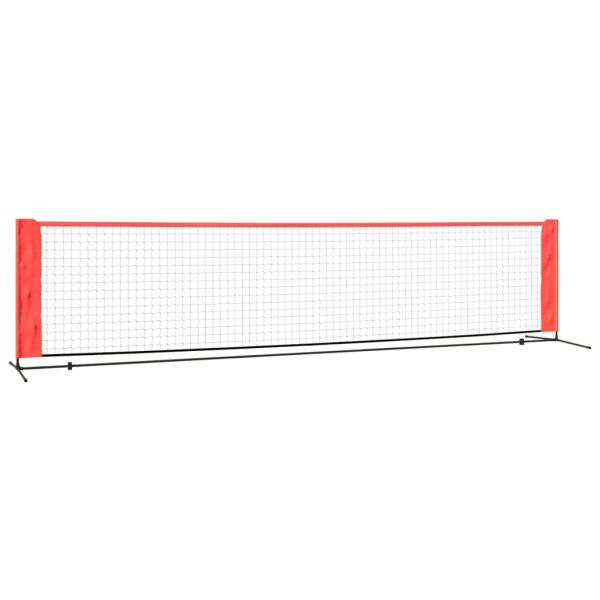 Tennisnetz Schwarz und Rot 400x100x87 cm Polyester, Diverse Sportarten, Freizeit & Sport