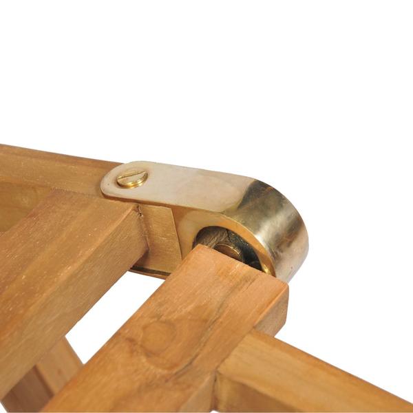 Liegestuhl mit Fussstütze Teak 158 x 61 x 90 cm | Sonnenliegen