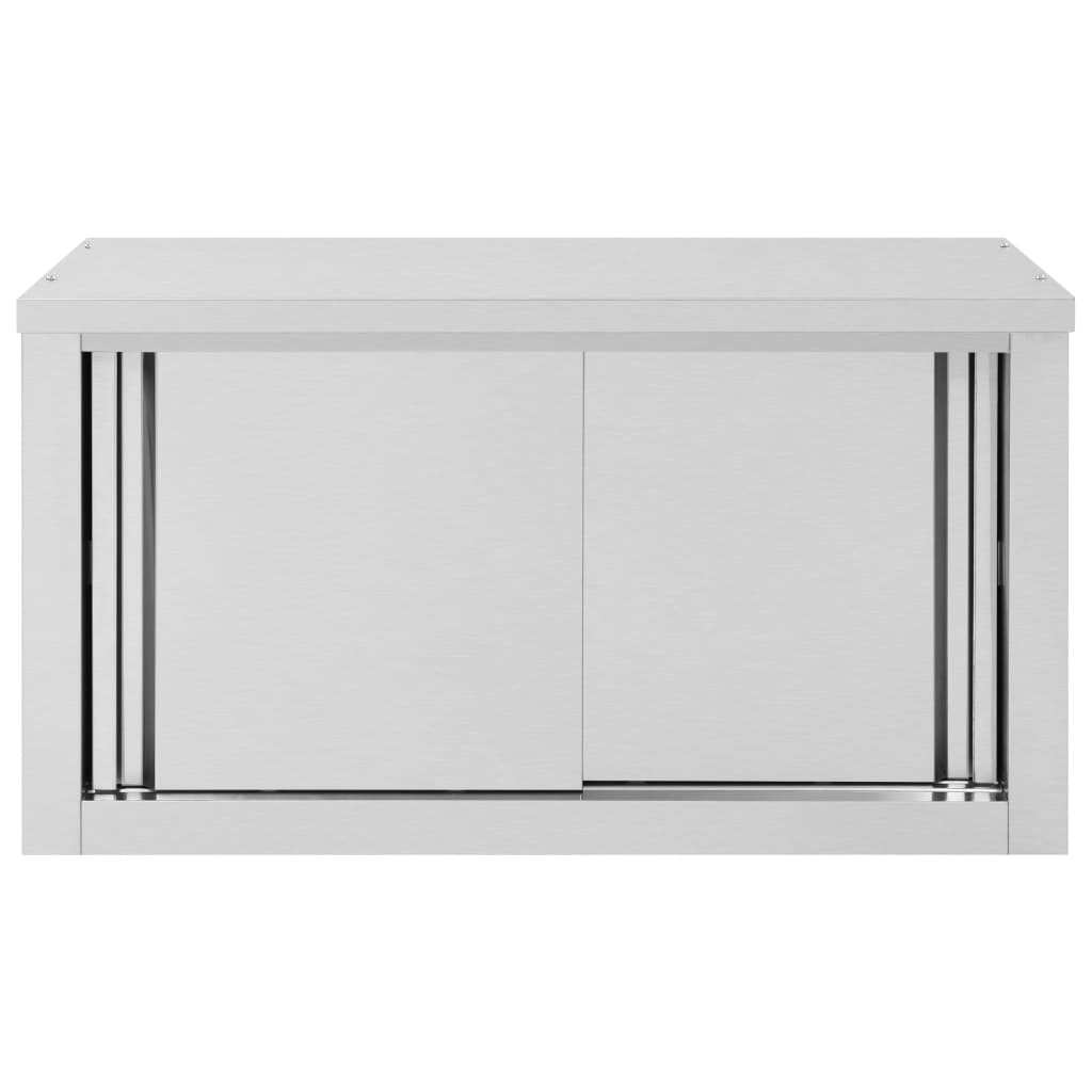 Wandhängeschrank Mit Schiebetüren 90x40x50 Cm Edelstahl | Gastroküche ...